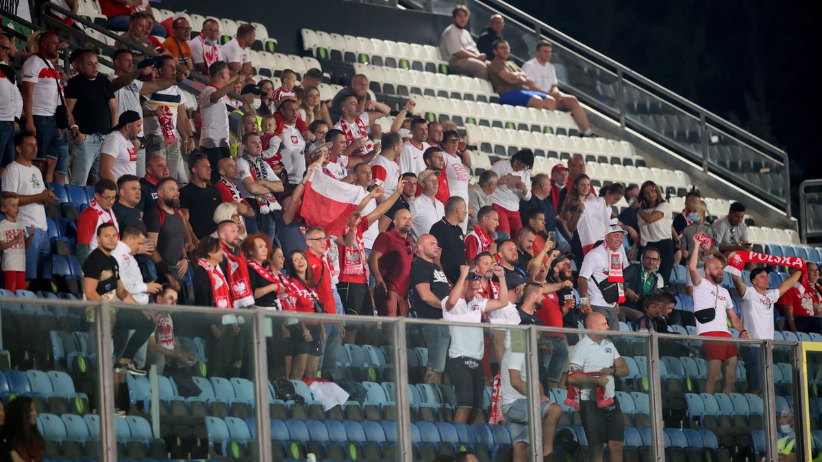 Na trybuny stadionu w San Marino weszła tylko część polskich kibiców