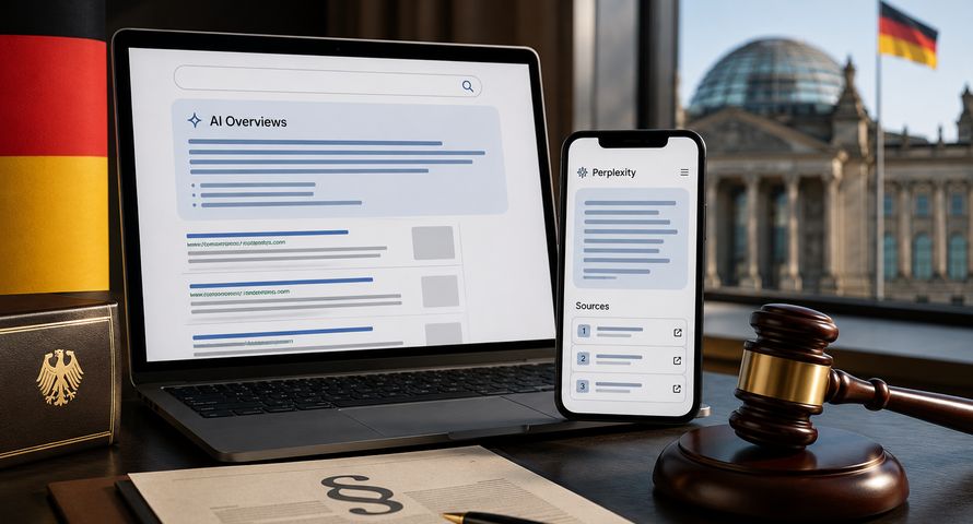Niemiecki regulator obejmuje Google AI Overviews i Perplexity prawem medialnym