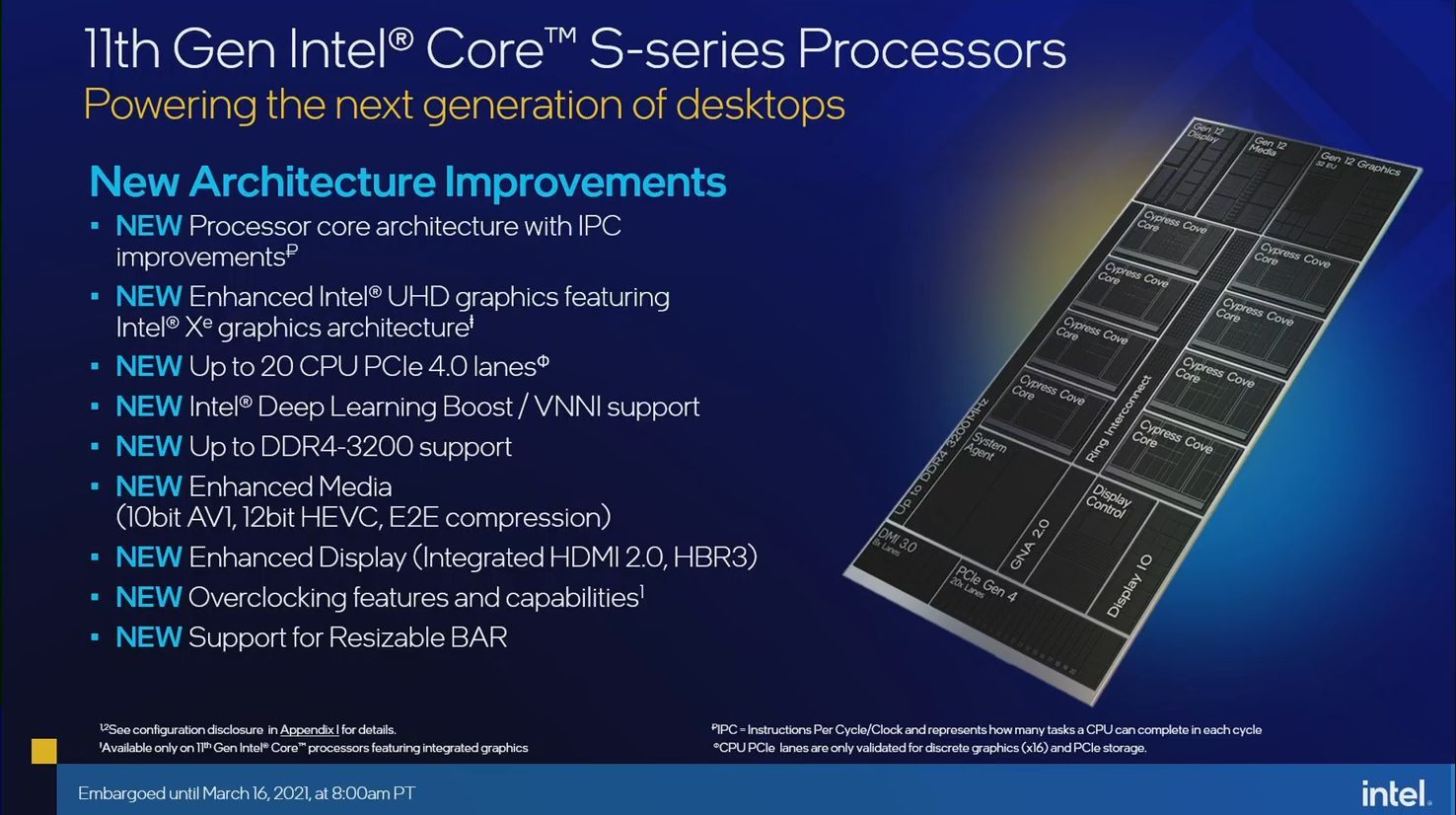 Intel Core 11. gen Rocket Lake - nowości