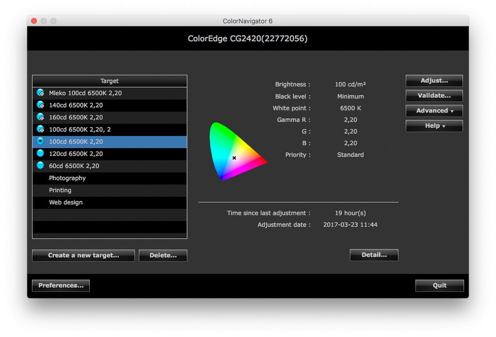 Aplikacja Color Navigator służy do obsługi monitora z poziomu komputera