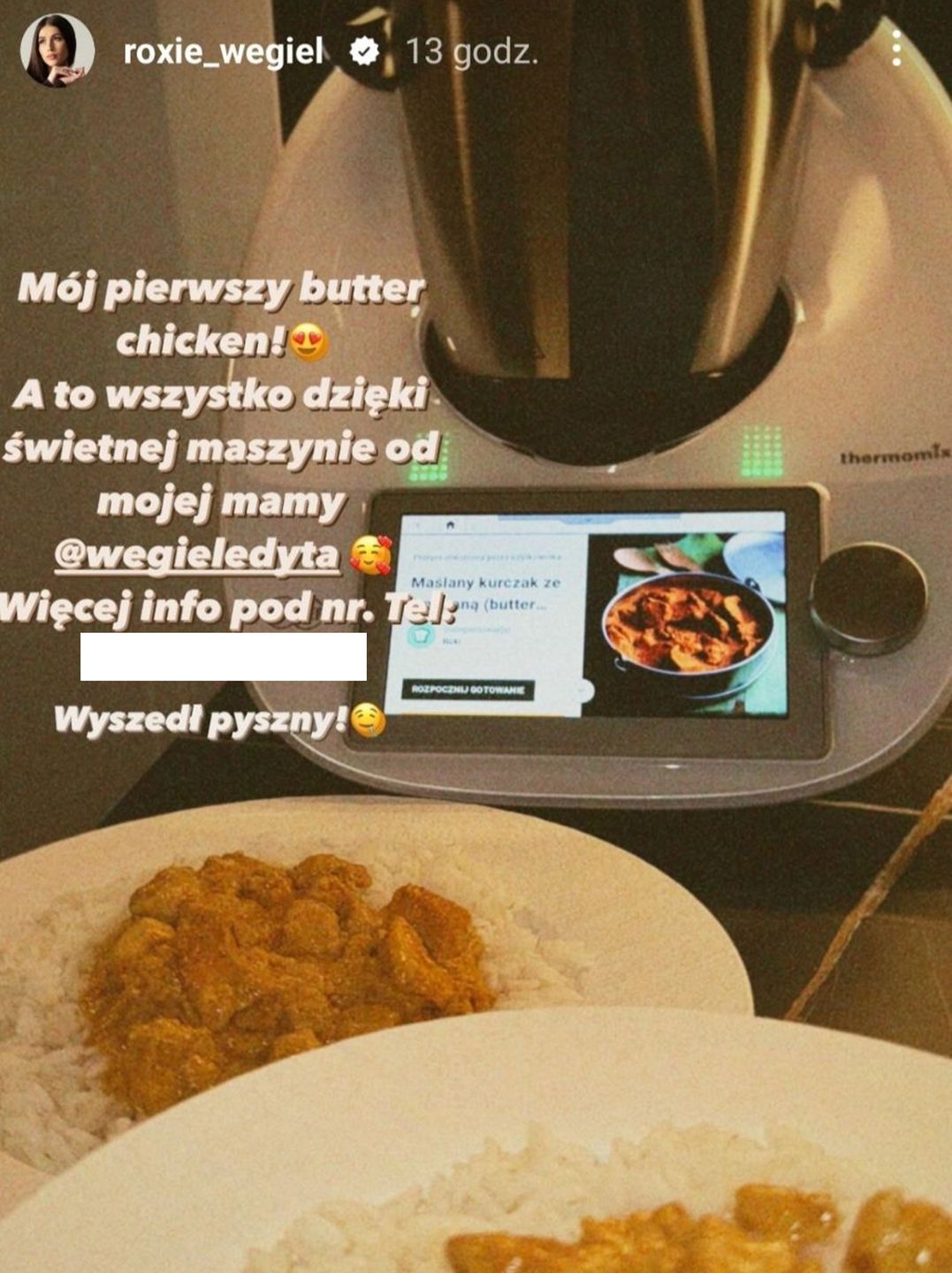 Roksana Węgiel podała numer telefonu (Instagram)