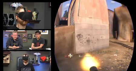 Samo patrzenie na granie w Team Fortress 2 przy pomocy Oculus Rift wywołuje u mnie zawroty głowy
