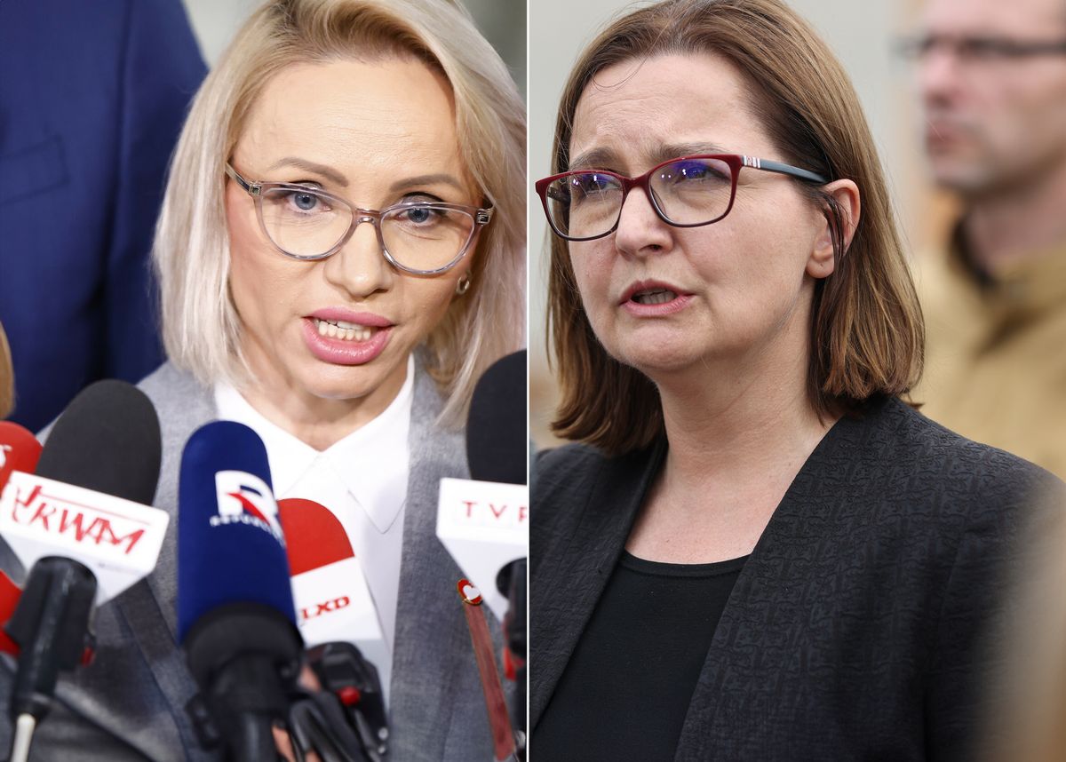 Posłanka Anna Sobolak z KO mówi "nie" przepisom uchwalonym z PiS, ale jej argumenty nie przekonują wiceszefowej resortu klimatu Anity Sowińskiej z Lewicy