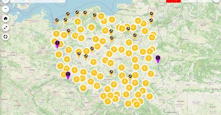 Mapa informacji drogowej. Sprawdź korki i utrudnienia