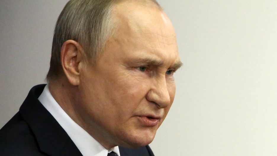 Russian President Vladimir Putin Attends Council Of LawmakersSAINT PETERSBURG, RUSSIA - ARRIL 27: (RUSSIA OUT) Russian President Vladimir Putin speaks during the Council of Lawmakers at the Tauride Palace, on April 27, 2022, in Saint Petersburg, Russia. Putin has arrived in Saint Petersburg to attend an annual meeting of regional parliamentary speakers, State Duma and Council of the Federation representatives. (Photo by Contributor/Getty Images)Contributor