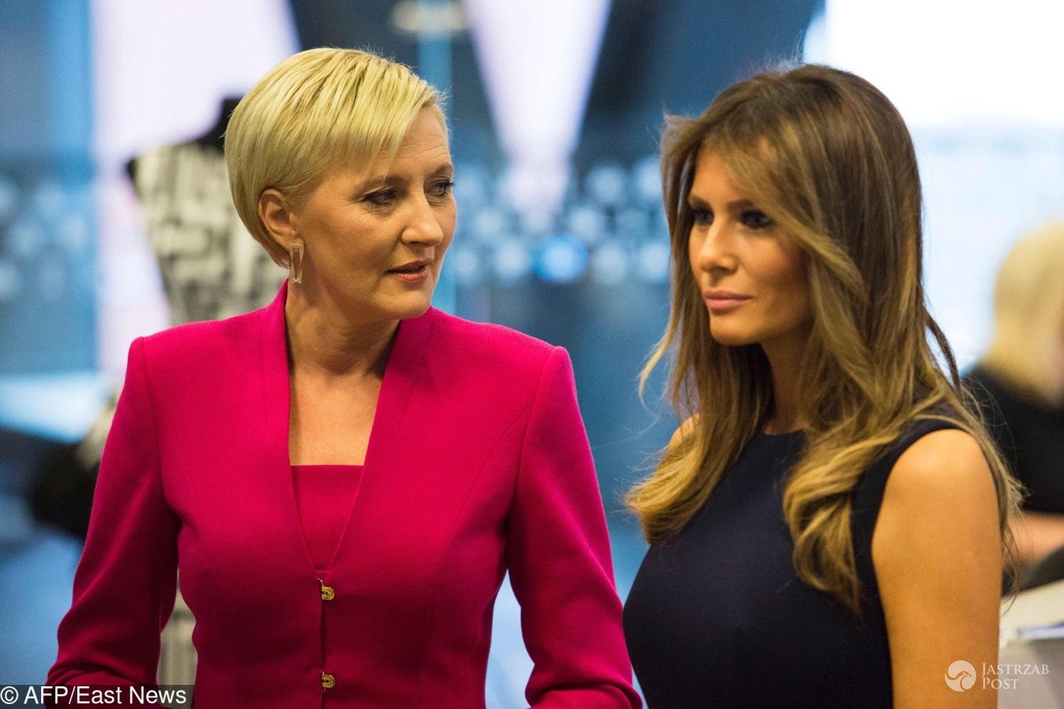 Agata Duda i Melania Trump - która lepiej wyglądała?