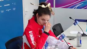 "Właśnie się dowiedziałam". Wpadła w płacz po zdobyciu złotego medalu