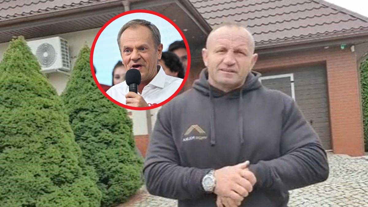 Zdjęcie okładkowe artykułu: Materiały prasowe / TikTok/@pudzianowski.official/ PAP/Radek Pietruszka / Na zdjęciu: Mariusz Pudzianowski, na małym zdjęciu: Donald Tusk