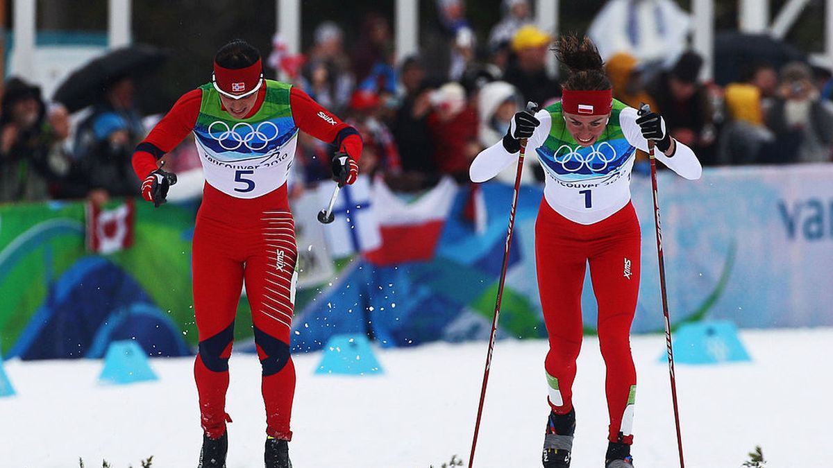 Getty Images /  Alexander Hassenstein / Na zdjęciu: Marit Bjoergen i Justyna Kowalczyk (z prawej)