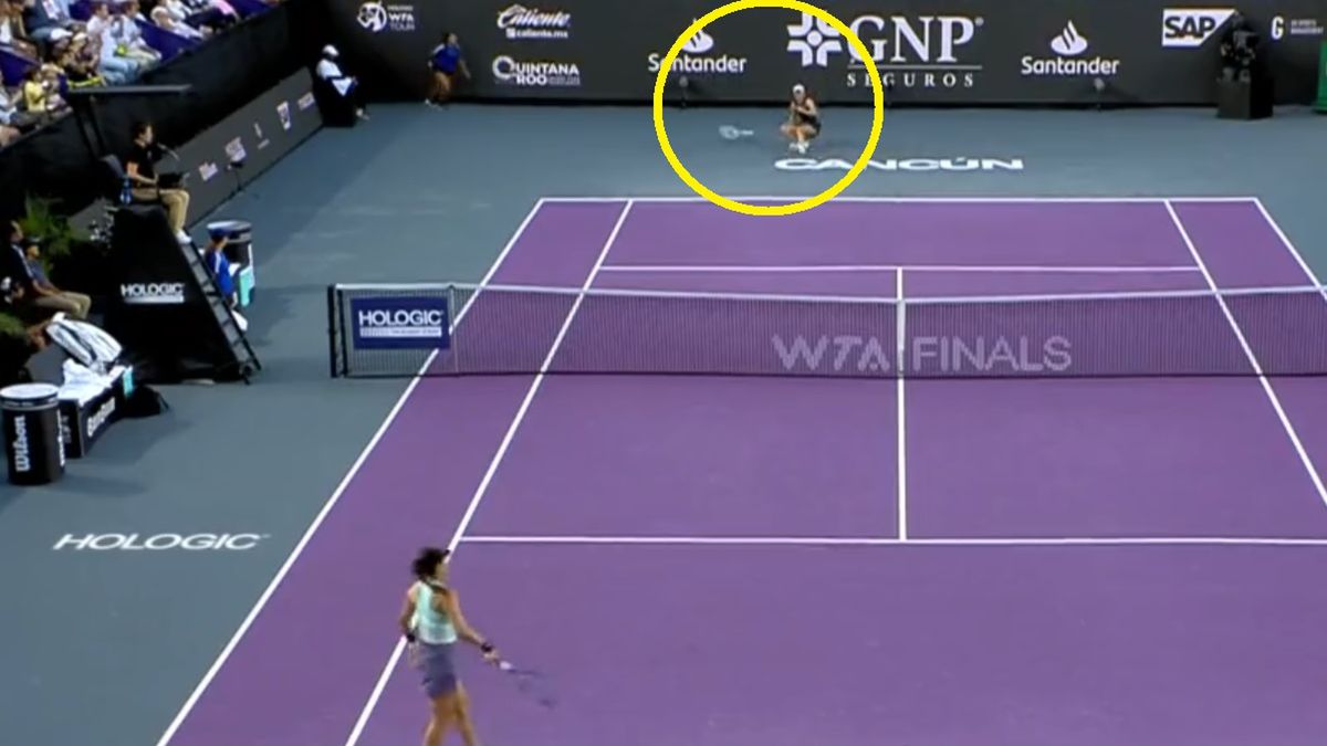 Twitter / WTA / Na zdjęciu: reakcja Igi Świątek na koniec meczu
