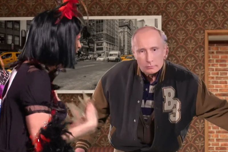 W jednym z odcinków "Świata według Kiepskich" bohaterowie włożyli maski Putina