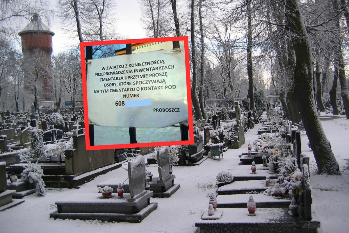 Ksiądz pokazał zdjęcie z cmentarza. Takiego ogłoszenia jeszcze nie było