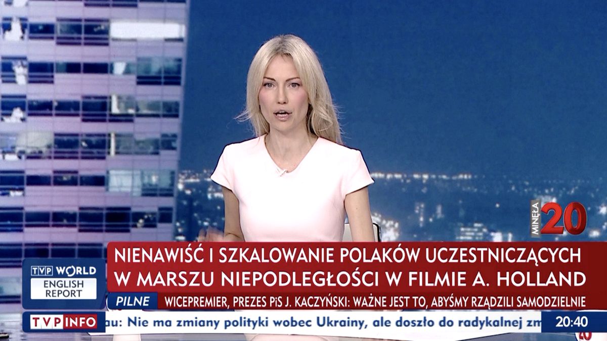 Magdalena Ogórek jest prezenterką TVP Info