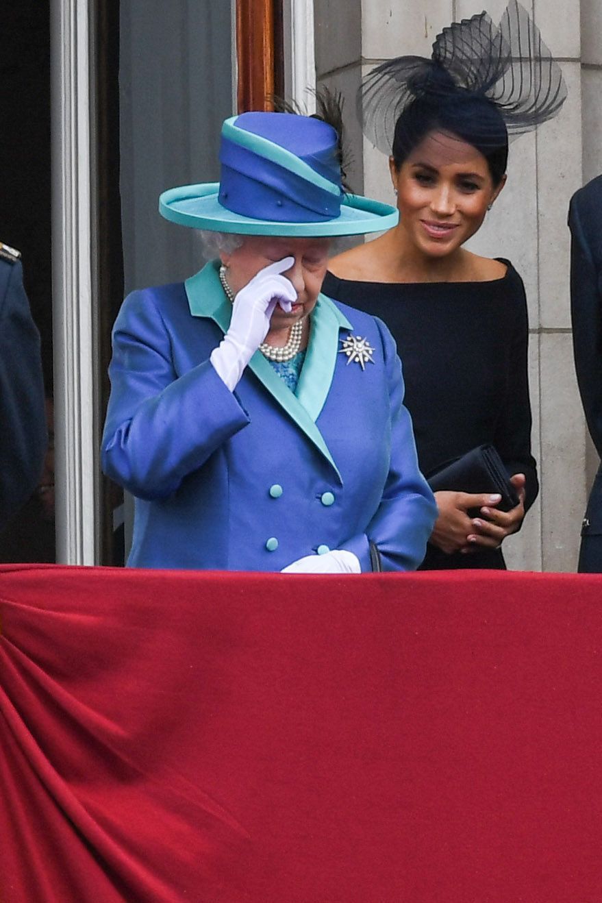 Meghan Markle i królowa Elżbieta w 2018 roku