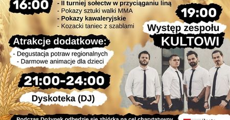 Dożynki Gminy Niedźwiada 2021. Występ kapeli Styrta i zespołu Kultowi