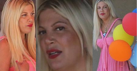 Różowa Tori Spelling z balonami świętuje 45. urodziny (ZDJĘCIA)