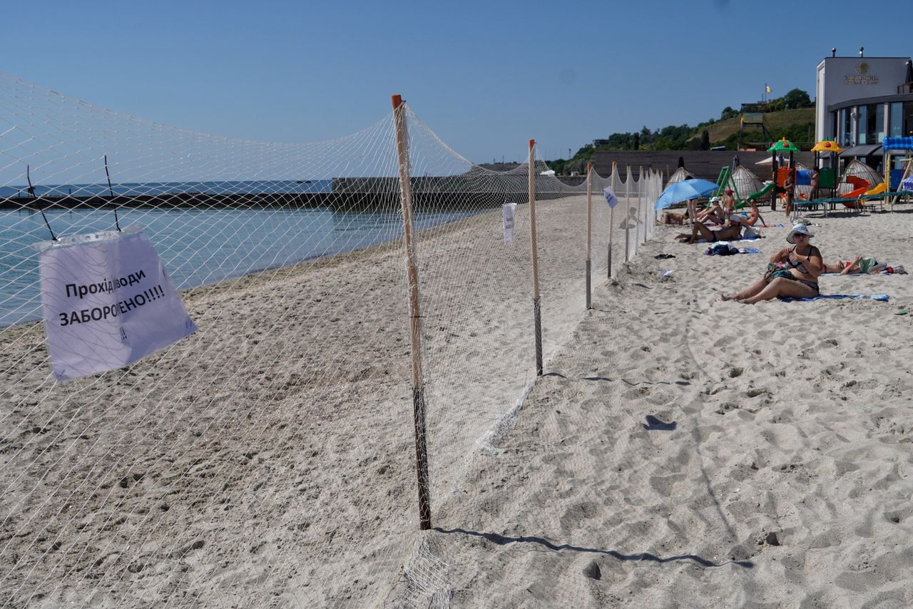 Odessa. Plaża miejska dostępna dla mieszkańców