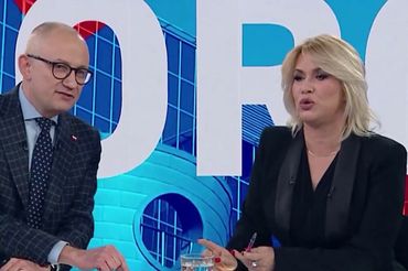 Błażej Poboży i Kamila Biedrzycka, fot. TVP Info