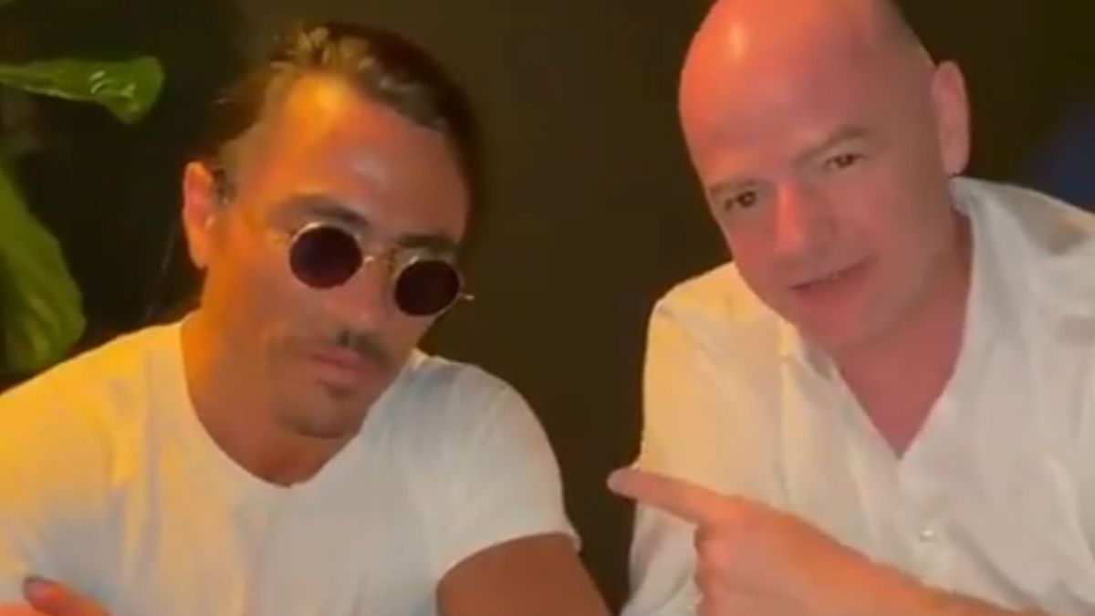 Zdjęcie okładkowe artykułu: Instagram /  / Na zdjęciu: Salt Bae i Gianni Infantino