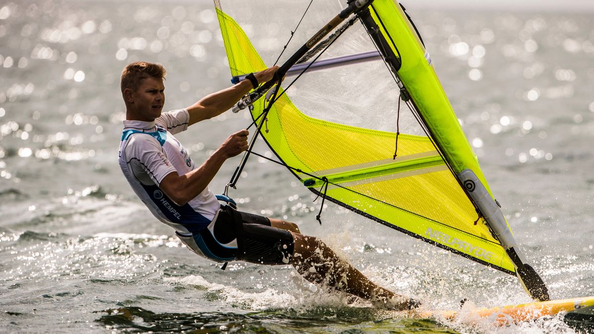 Radosław Furmański w olimpijskiej klasie RS:X