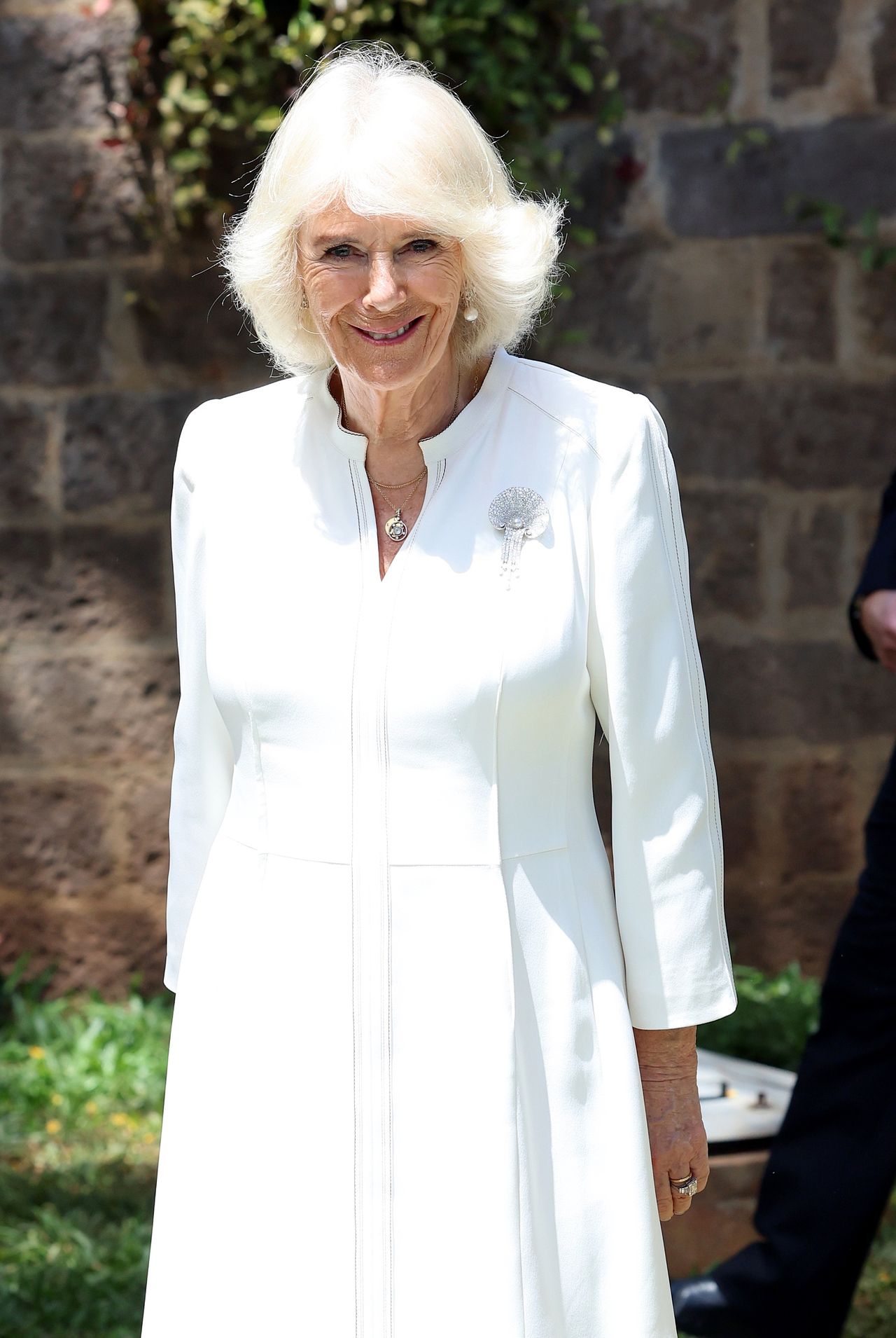 Queen Camilla wore Queen Elizabeth's brooch during her visit to Kenya.