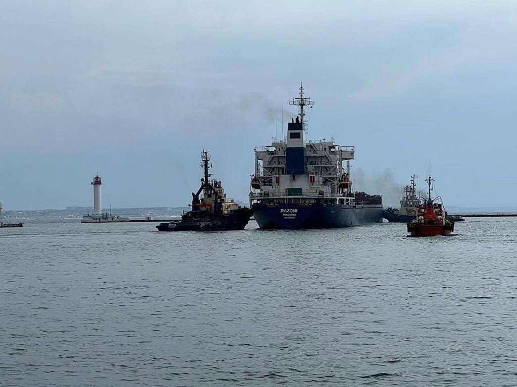 Pierwszy statek z ukraińskim zbożem wypłynął z portu w Odessie