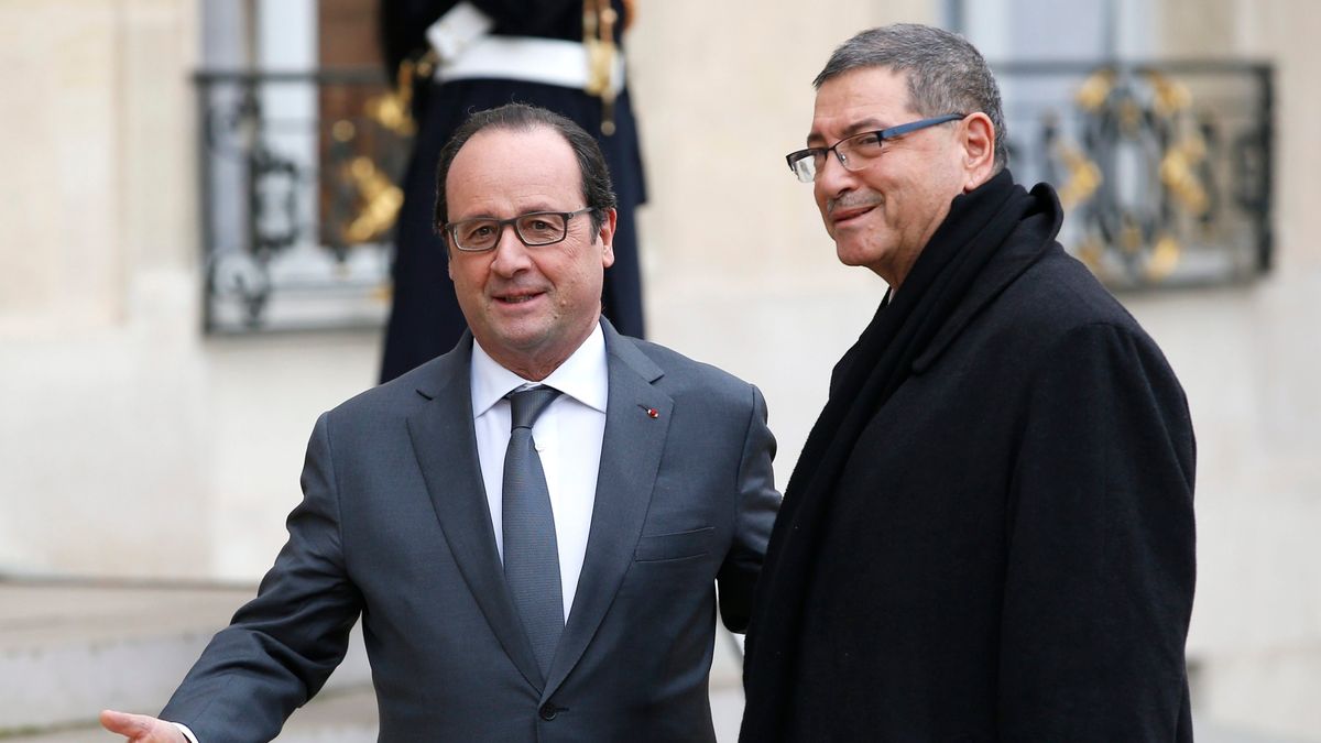 Francois Hollande i Habib Essid