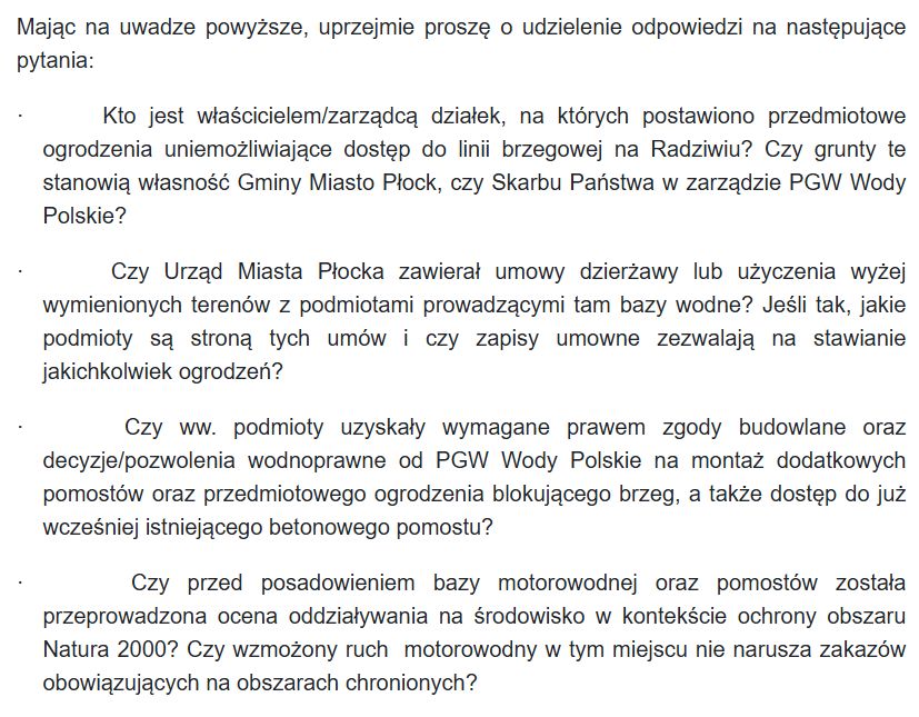 Treść interpelacji 