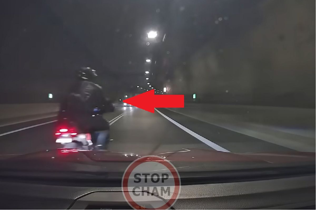 "To mogą być drogie wakacje". Motocyklista nagrany na kamerce