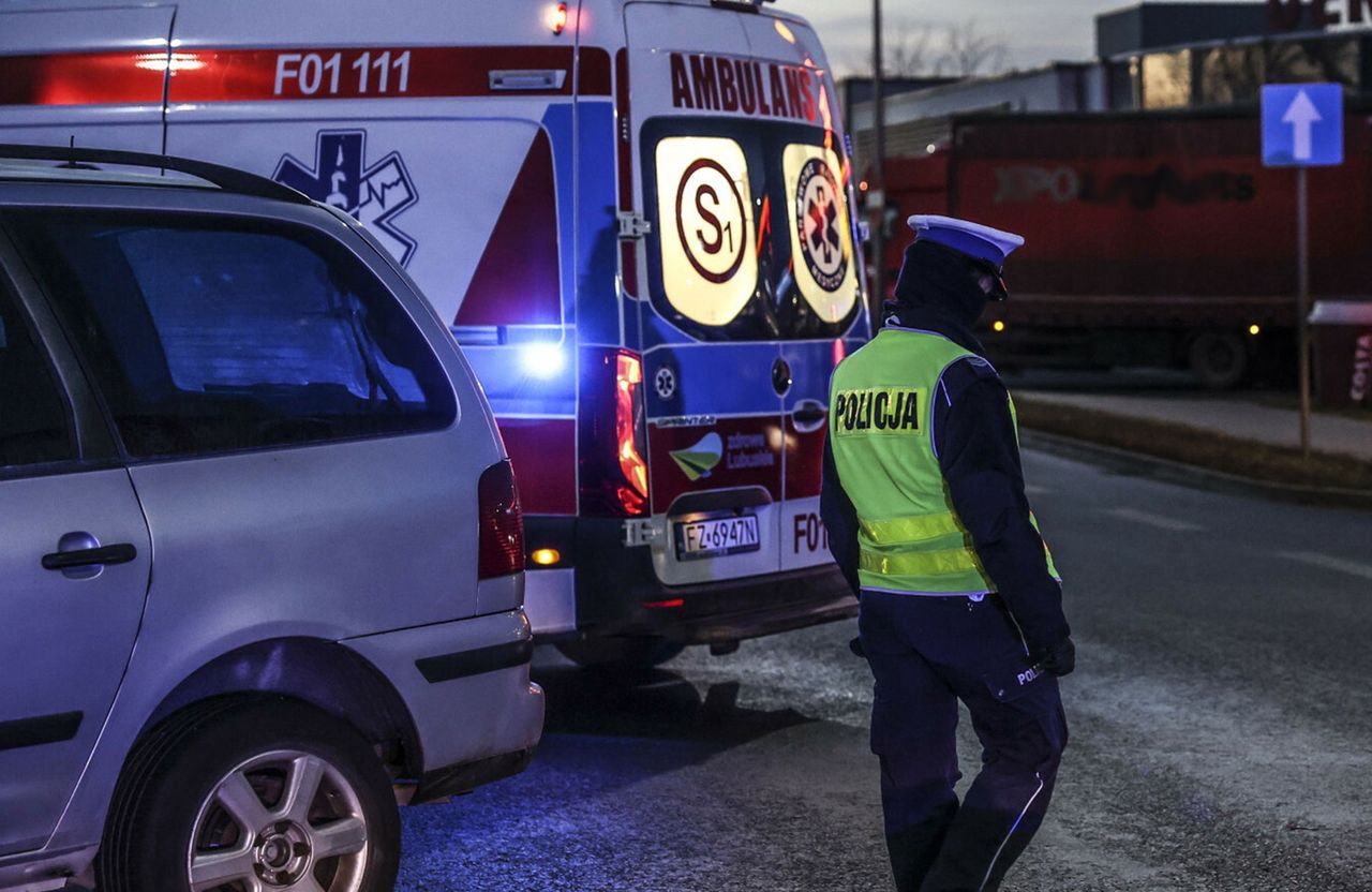 Tragedia pod Pabianicami. Wbiegł na skrzyżowanie