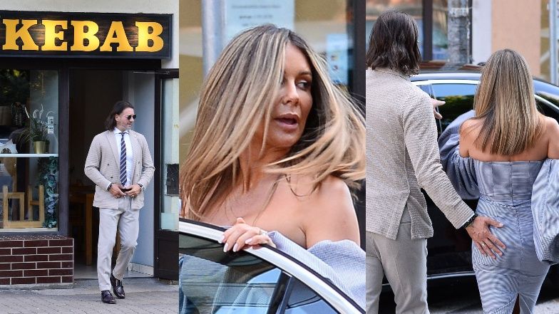 Wygłodniały Radosław Majdan łapie Małgorzatę Rozenek za pośladek maszerując po KEBABA