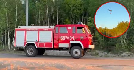 Pożar lasu pod Warszawą. Tak wygląda walka z żywiołem