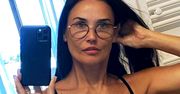 Demi Moore nie retuszuje zdjęć. Wystarczy zerknąć na brzuch