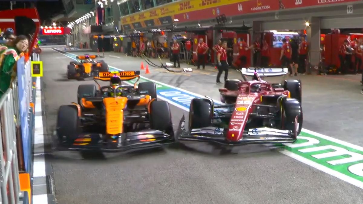 Twitter / Formula 1 / Na zdjęciu: kolizja Charlesa Leclerca i Lando Norrisa