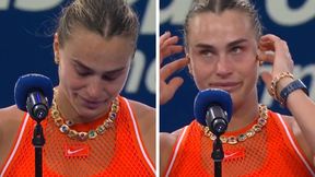 Sabalenka miała łzy w oczach. "To ostatnia rzecz, której teraz chcę"