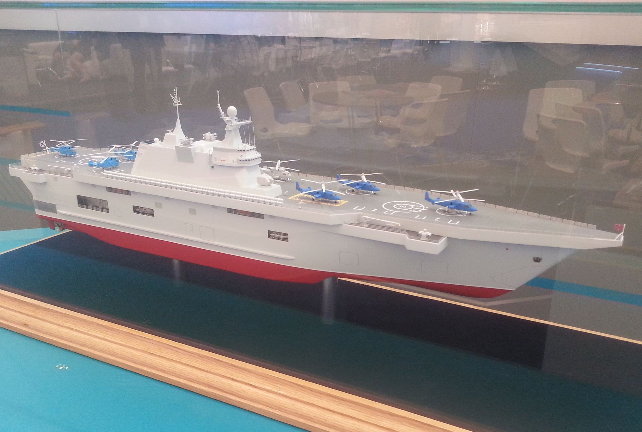 Model okrętu "Priboj" pokazany w czasie targów Armija 2015