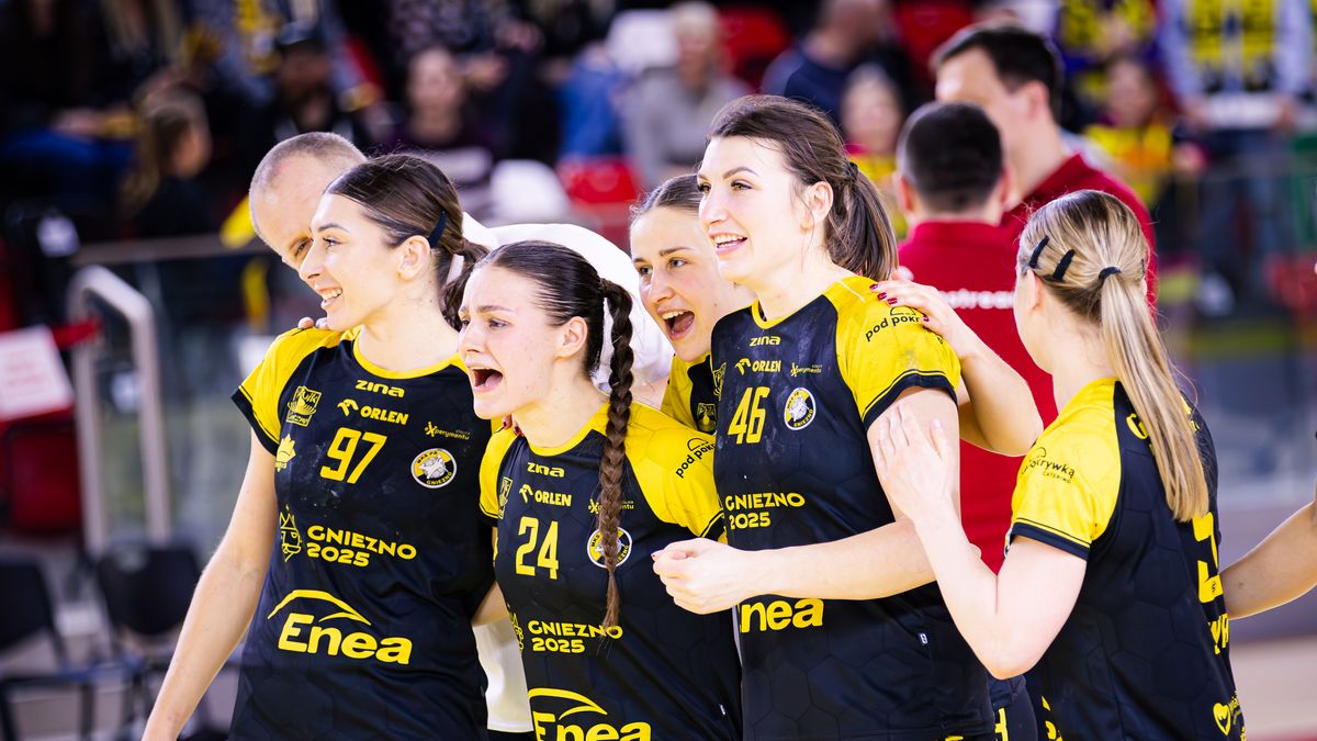 Materiały prasowe / Orlen Superliga Kobiet / Radość zawodniczek MKS URBIS Gniezno