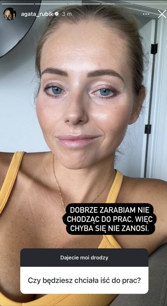 Agata Rubik zapytana o pracę. Postawiła sprawę jasno