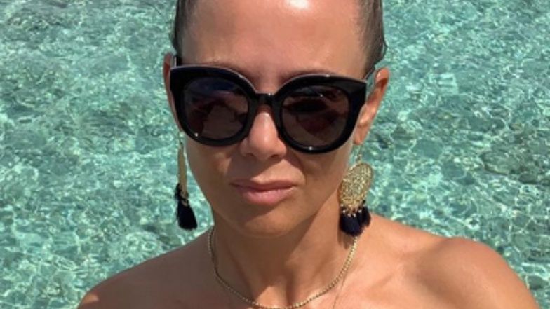 Kinga Rusin w kostiumie kąpielowym na Malediwach