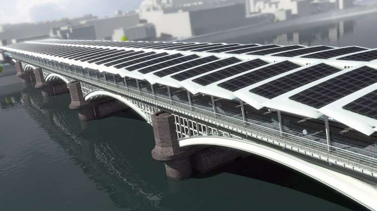 Wizualizacja Blackfriars Railway Bridge po przebudowie (Fot. Gizmag.com)