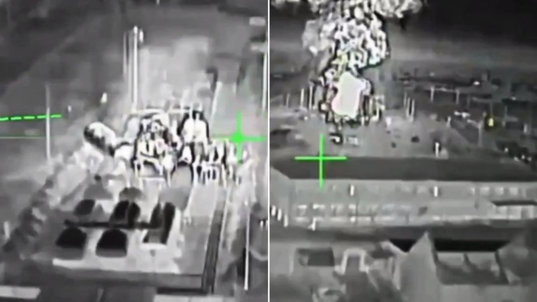 wiadomości,aktualności,WP Wiadomości Drony zaskoczyły Rosjan. Moment ataku na skład paliw