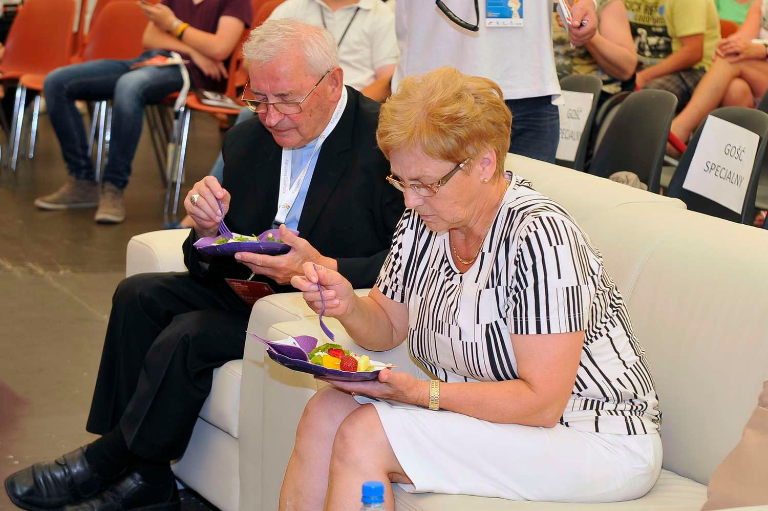 Biskup Tadeusz Pieronek i Danuta Wałęsa