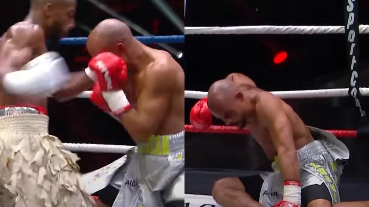 YouTube / RMC Sport Kombat / Na zdjęciu: Nokaut Salahdine'a Parnasse'a