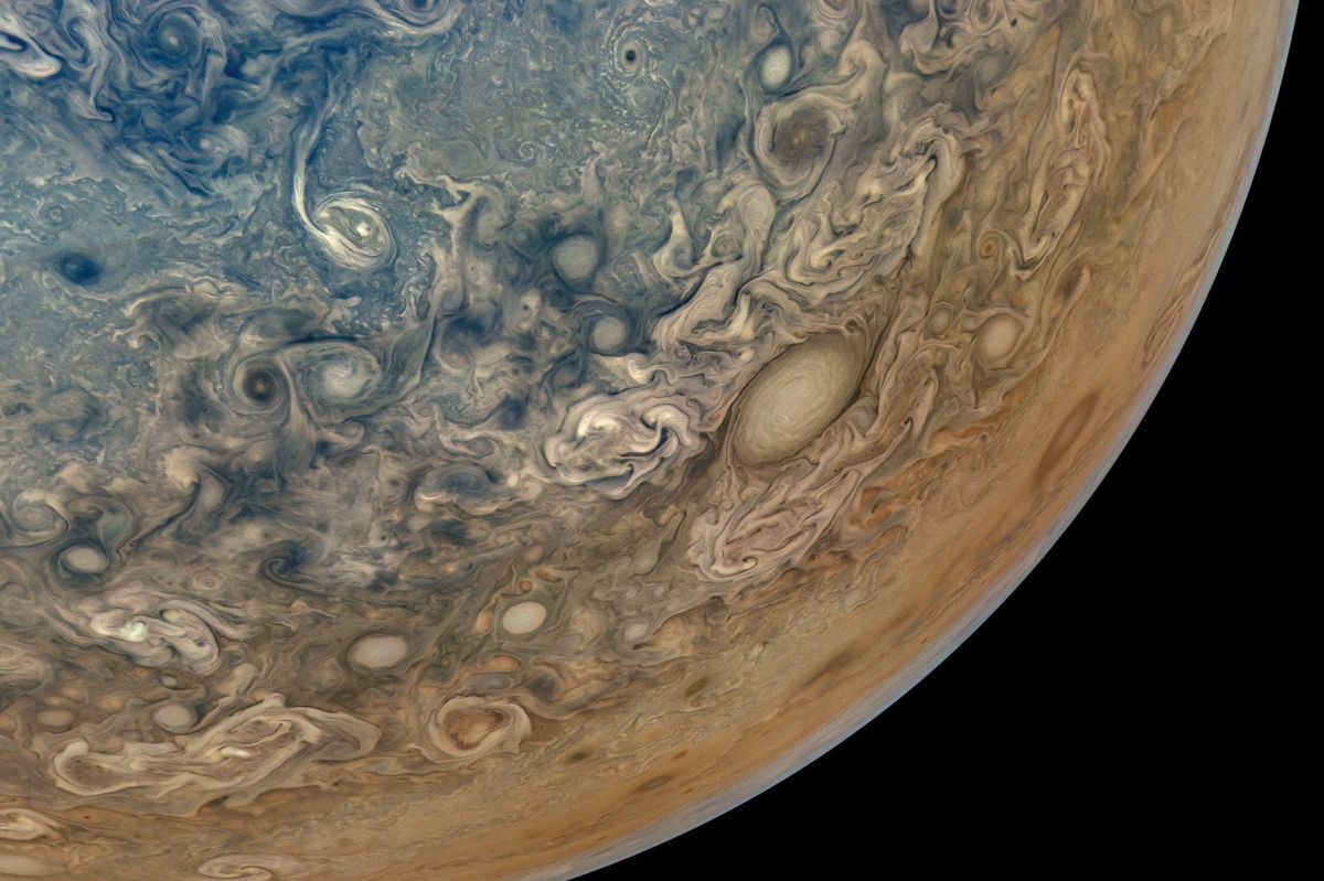 NASA's Juno captures breathtaking views of Jupiter's storms