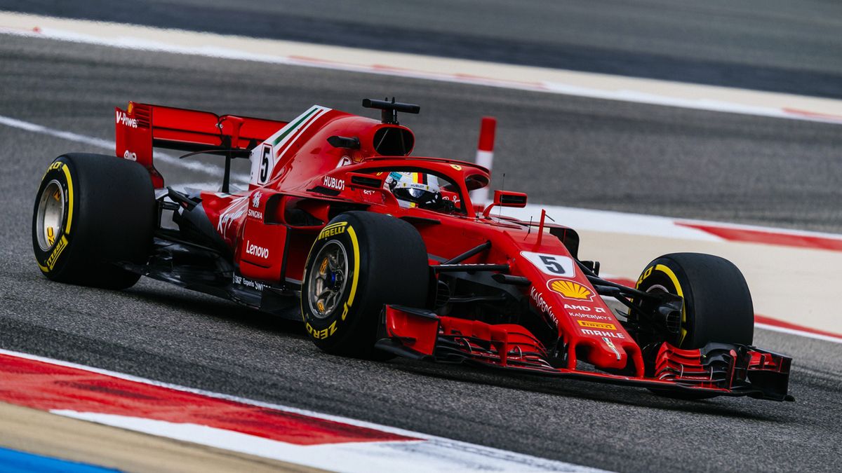 Sebastian Vettel za kierownicą SF71H