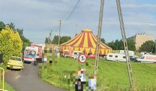 Wypadek w cyrku. Przewróciła się trybuna