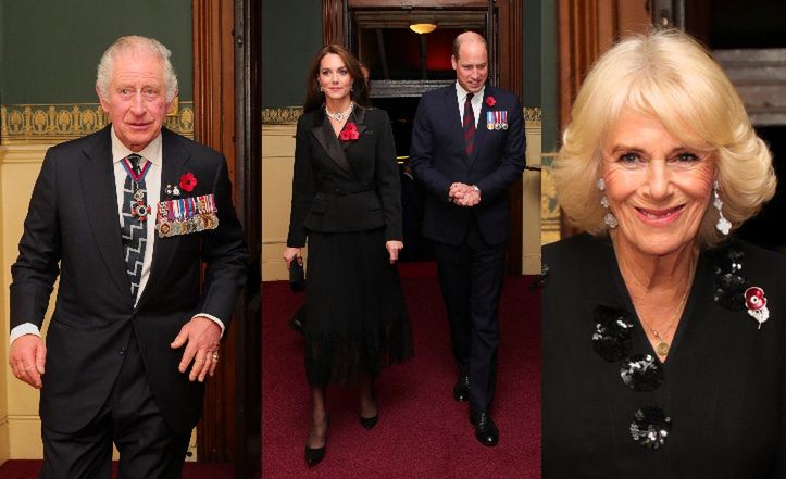 Kate Middleton i książę William towarzyszą królewskiej parze na obchodach Dnia Pamięci w Londynie
