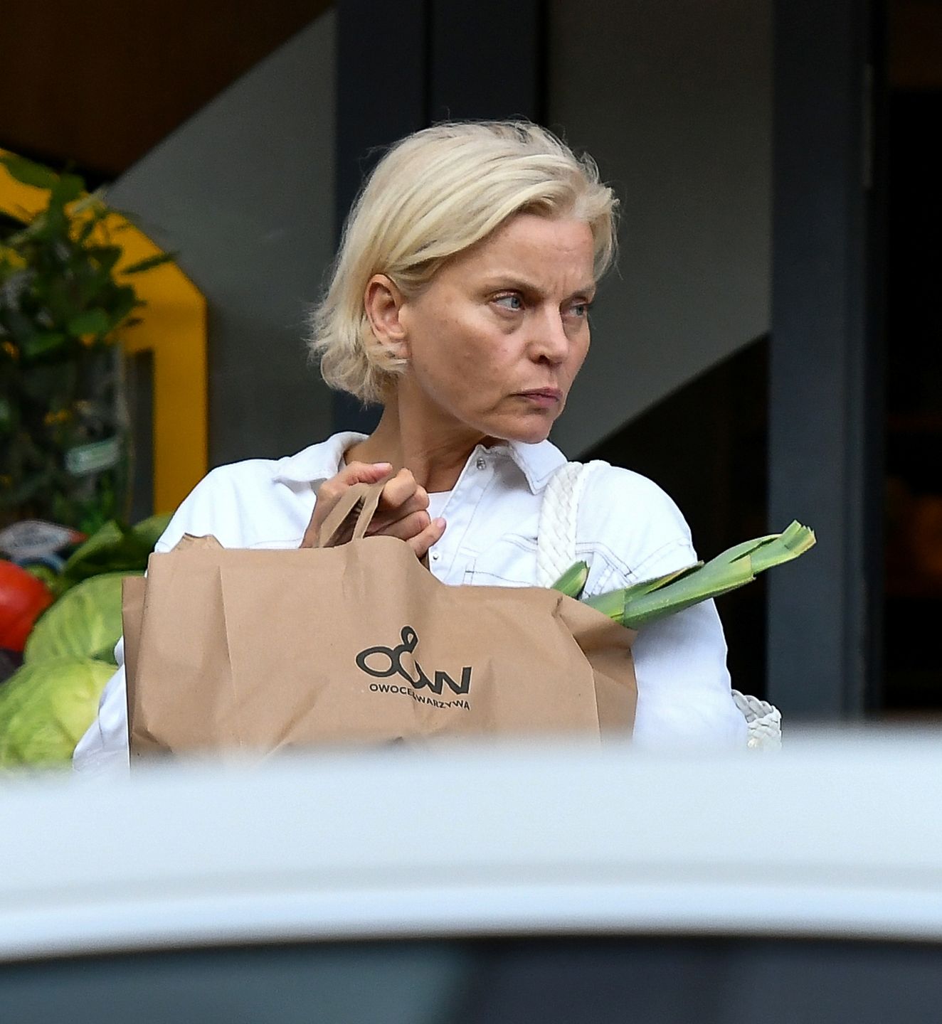 Naturalna Małgorzata Foremniak na zakupach