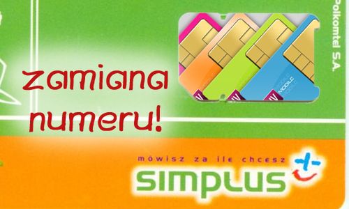 Zamiana numeru w pre-paidach Plusa 1