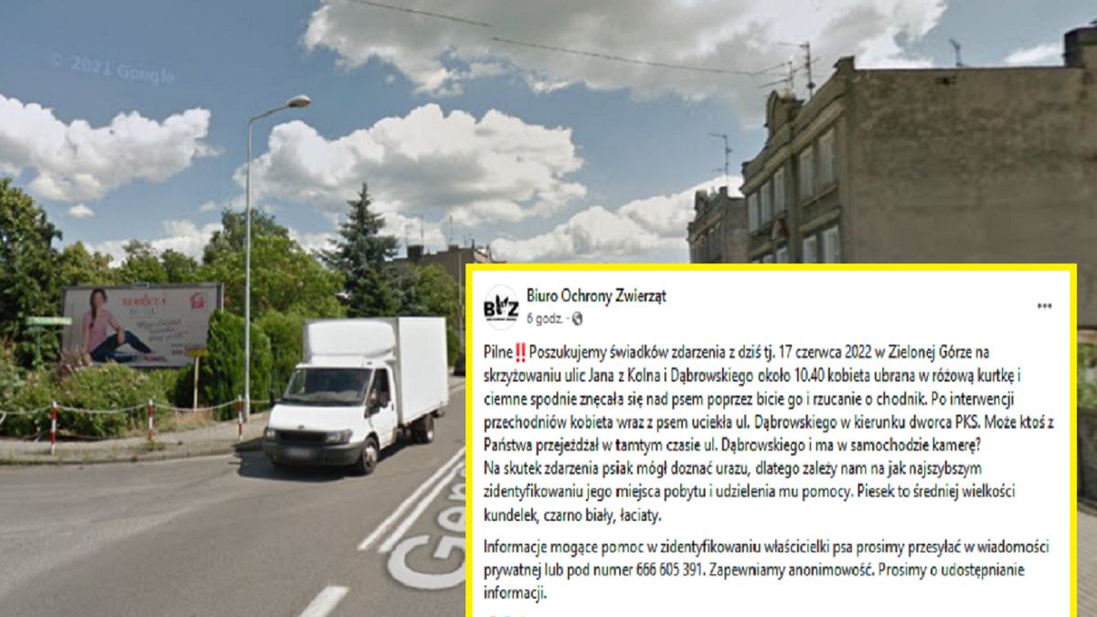 Do zdarzenia doszło w Zielonej Górze przy ulicy  Dąbrowskiego.
